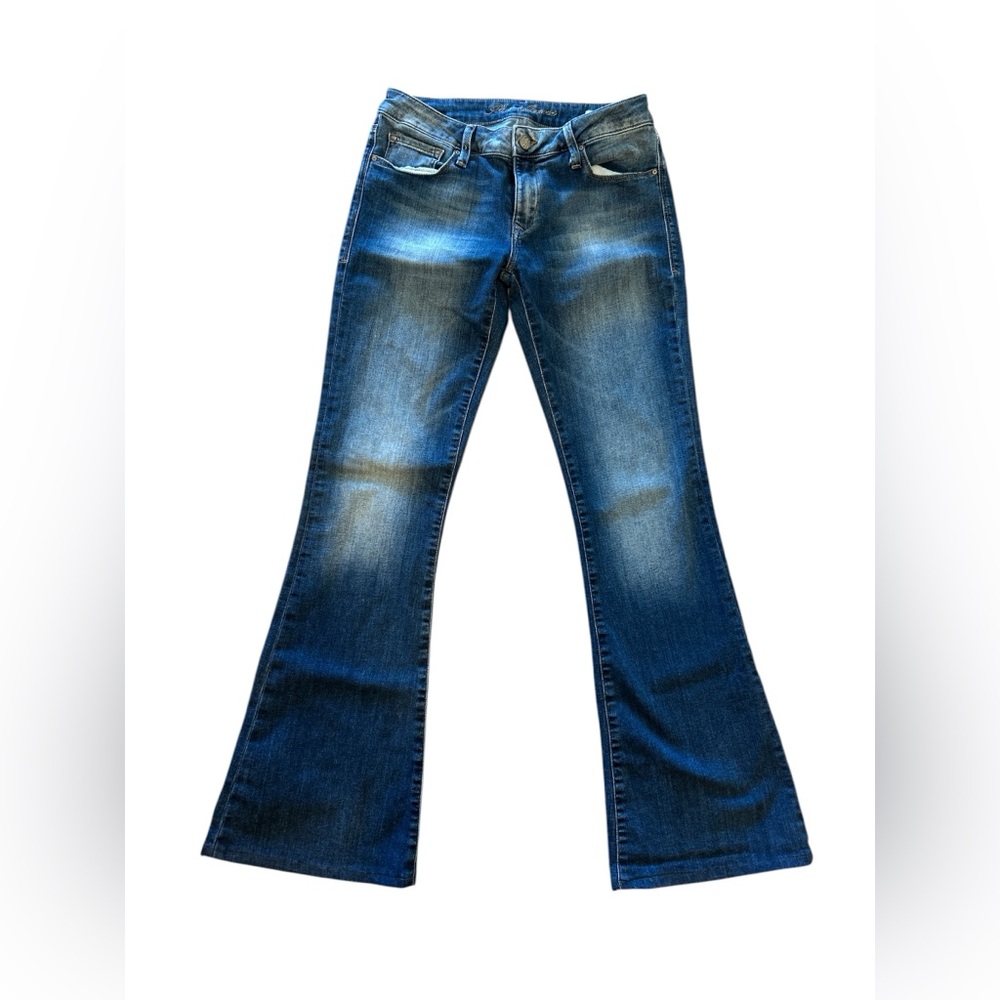 Mavi Women’sFlare & Wide Leg Mid Wash Blue Skinny Stretch Denim Jeans
Size 28/34
